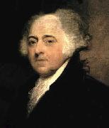 Second President of the US. Painting by Gilbert Stuart unknow artist